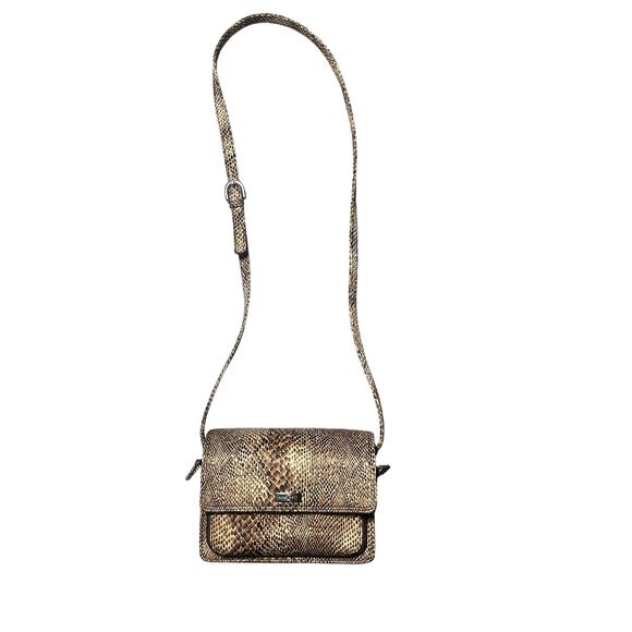 Nine West Vintage Snakeskin Print Crossbody Bag - Picture 1 of 11